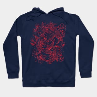 Red Koi - Aesthetic Oriental Koi Fish Gift Hoodie